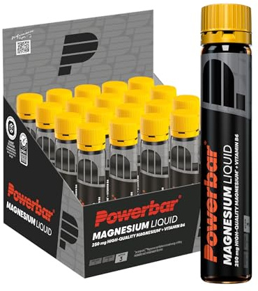 Powerbar - Black Line - Magnesium Liquid - 20x25ml - 250mg de magnesio - Vitamina B6