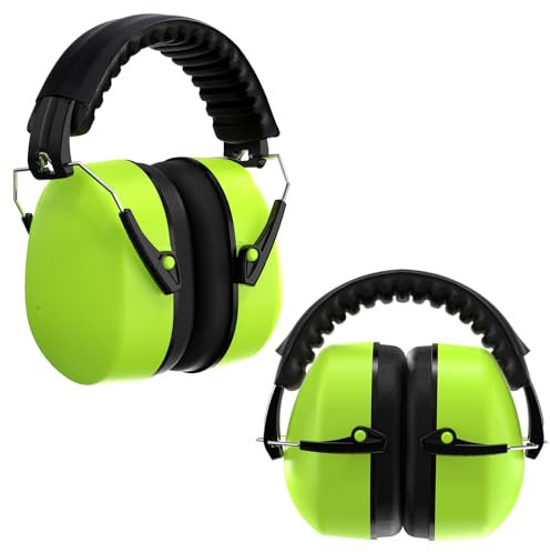 FISHOAKY 2 Pezzi Cuffie Antirumore per Lavoro, SNR 32 dB CuffieAntirumore Regolabili, NRR 23dB Cuffieda Tiro Elettronico, Cuffie Antirumore per Ambito Lavorativo per il lavoro e la vita quotidiana