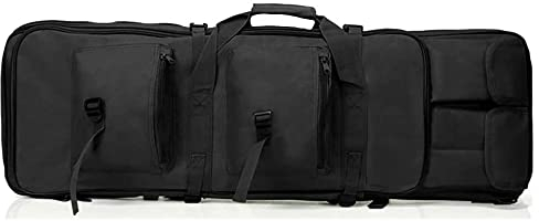 ANSNOW Taktische Waffentasche Für Den Außenbereich, Weiche Gewehrtasche, Airsoft-Pistolentasche, Schrotflinten-Waffenrucksack Für Gewehre,En, Munition, Waffenzubehör/Schwarz/120 cm