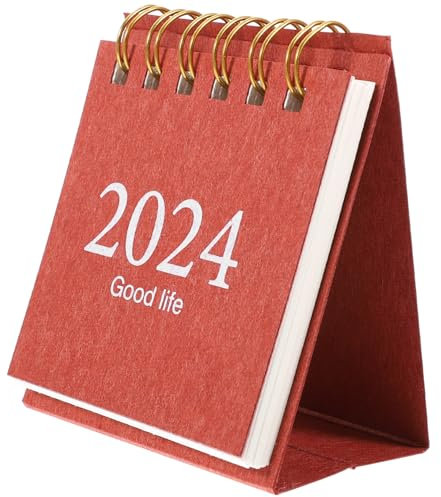 SHINEOFI Tischkalender Mini Stehkalender Mit Spiralbindung Planungshilfe Für Büro Und Zuhause Für Lehrer Studenten Und Berufstätige