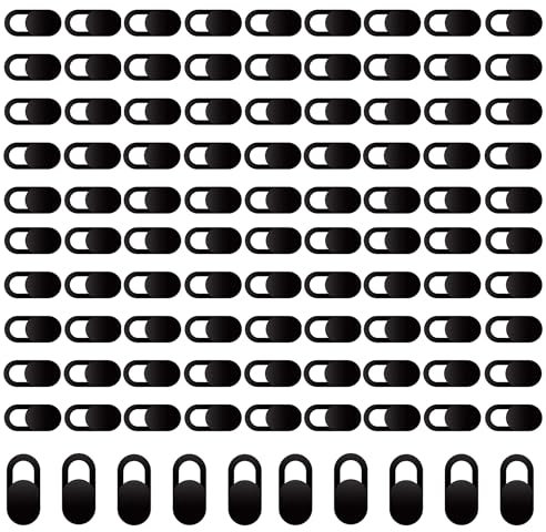 [100pcs] Laptop Camera Cover Slider, Webcam and Phone Privacy Covers for Hidden Cameras. Laptop, Mac, iPhone and Computer Accessories