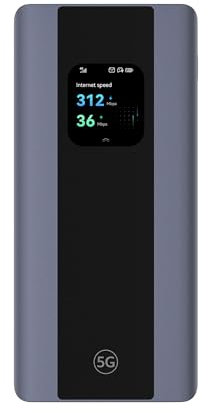 5G Mobile WiFi Pro 5, E6888, Wi-Fi 6 AX3000, DL 3600 Mbit/s/UL 500 Mbit/s, tragbarer mobiler Hotspot-Mobilrouter mit SIM-Karte, 7000-mAh-Akku als Powerbank