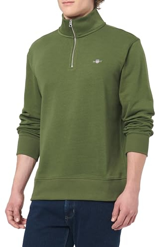 GANT REG Shield Half Zip Sweat, Country Green, L