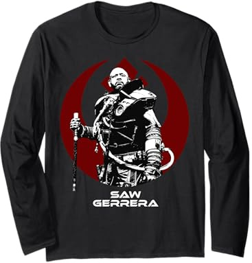 Star Wars Saw Gerrera Rogue One Portrait Rebel Long Sleeve T-Shirt