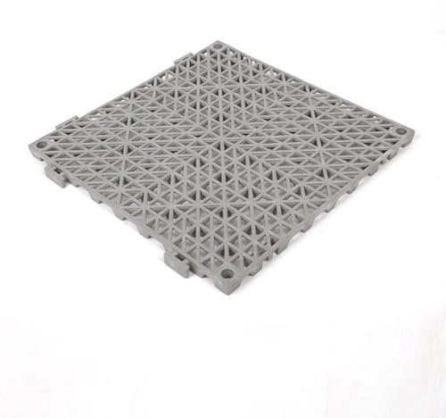 Carreaux de sol interverrouillables, tapis de sol en caoutchouc interlocking, tapis d'extérieur, tapis de drainage anti-dérapant, pour le salon, la piscine, le patio, le balcon, la cuisine, le jardin