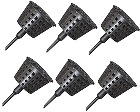 BESPORTBLE Caja de Plástico Negra Paquete de 100 Unidades para Fertilizante de Plantas con Tapa Portátil y Resistente para Jardinería y Orquídeas