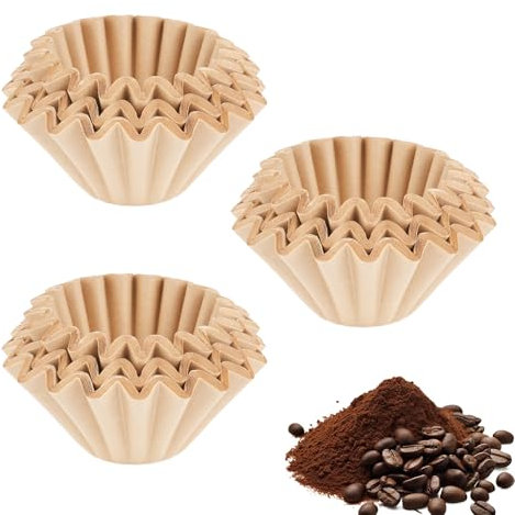 150 Pezzi Filtri Caffe Americano, 45/155 mm Carta da Filtro a Cestello per Caffè, Carta da Filtro per Macchina da Caffè Caffetteria Casa Ufficio