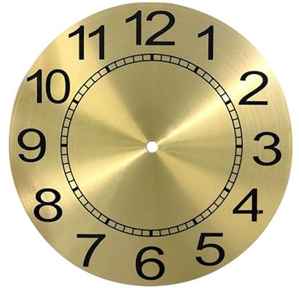 ABOOFAN Aluminium Rundes DIY Zifferblatt 9.57 Zoll Ersatzteil Für Wanduhr Reparatur Und Kreative Bastelprojekte in Küche Und Haushalt