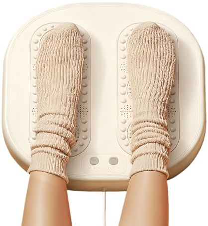 Massaggiatore Per Piedi A Vibrazione Dispositivo Regolabile Silenzioso Con | Massaggiatore Elettrico Per Piedi Con Calore Per Uomini E Donne Adulti Casa Ufficio Sotto Scrivan