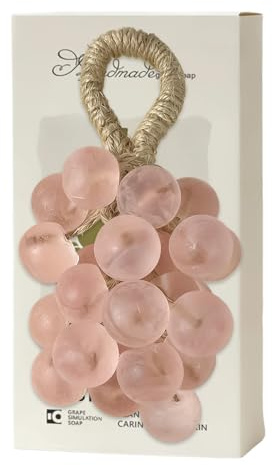 Savons En Barre Faits À La Main Barre De Toilette Raisin Réaliste | Savon en Forme de Fruit Décoratif Pour Visage Corps Mains Douche Maison Salle De Bain Femmes Hommes