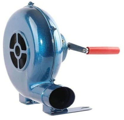 Manivela Herrero Forja Soplador - Parrilla del Encendedor Carbón De La Fan, Aire Portátil para Barbacoa, Ventilador Barbacoas para Acampar/Picnic/Actividades Al Libre(120W)