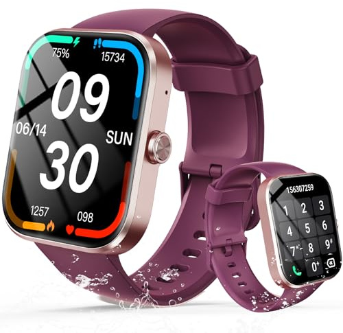 Smart Watches for Men Women, 1.91 HD Fitness Watch with Heart Rate/Sleep Monitor/Step Counter, Smartwatch With Bluetooth Call, 112+ Sports Modes IP68 Waterproof Lightweight Watch for Running 2026