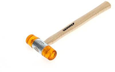GEDORE Plastikhammer, Ø 32 mm, Auswechselbare Köpfe aus Cellulose-Acetat, Robuster Stiel aus Esche