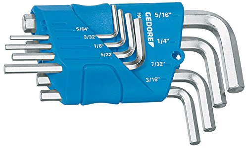 GEDORE Winkelschraubendreher-Satz im Halter 8-teilig 5/64-5/16AF, 1 Stück, H 42-88 A