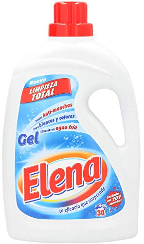 Elena Detergente para lavadora, adecuado para ropa blanca y de color, formato gel - 37 dosis