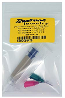 Silver Solder Paste, Extra Easy, with a flux, Ss 60, 3 dwt syringe, lead-free, cadmium-free, Made in USA (Extra Easy)