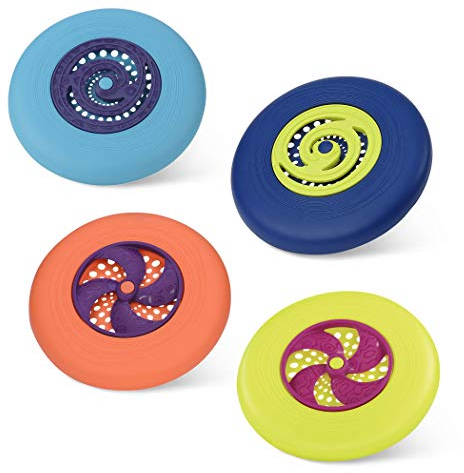 B. toys - Disc-Oh! - Flying Disc Set - 4 Bunte Frisbees - Outdoor-Sportarten und Spiele für Kinder - Frisbee-Set für Garten, Park, Strand - 4 Jahre +
