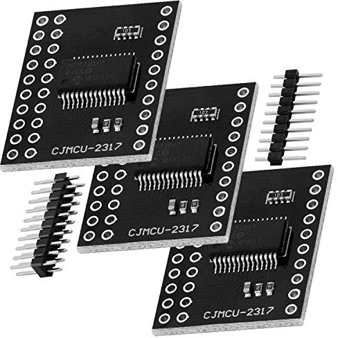 AZDelivery 3 x MCP23017 Port Expander 16-bitars I/O dubbelriktad expander med I2C seriellt gränssnitt kompatibel med Arduino