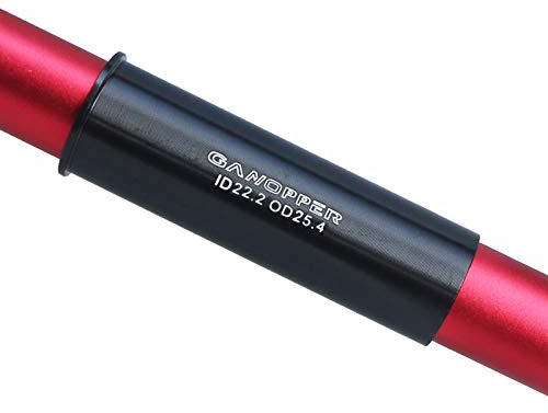GANOPPER Bicycle Seatpost Shim 22.2 to 25.4 BMX Seat Post Reducer Road Bike Tube Adapter 25.4mm