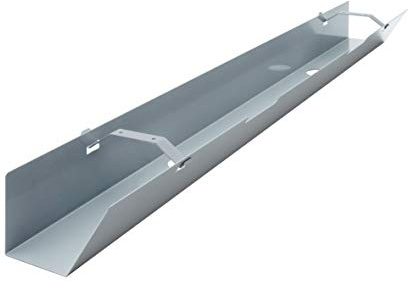 EISNHAUER ® Kabelwanne Basic abklappbar gegen den Kabelsalat am Schreibtisch (1100 mm, Silber)