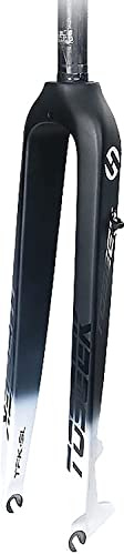 26/27,5/29 Zoll Vollcarbon MTB Fahrrad Starrgabel, 28,6Mm Ultraleicht Fahrradgabel 9Mm Threadless Straight Tube Scheibenbremse Schnellspanner C,27.5 Pouces