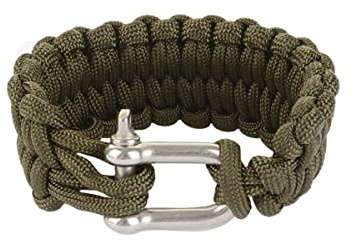 Epic Militaria Paracord Quick Unravel Loops Bracelet - Olive Green