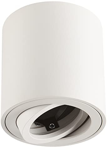 Gleonlux LED spots GU10 plafonniers plat orientable 230V en Saillie Cadre avec douille spot plafond éclairage de plafond aluminium rond blanc downlight luminaire plafonnier salle de bain,salon