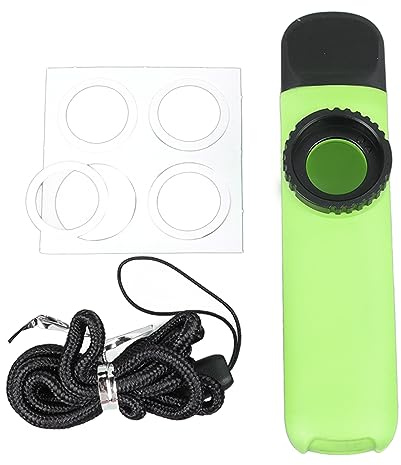 Kazoo-flöjt, Slitstarkt ABS-flöjt Musikblåsinstrument med Membran för Att Spela Framförande, Lätt Att Spela Vackra Melodier, Utomhusspel (Grön)