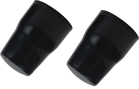 SUL Radiator Valve Cap, Universal Radiator Valve Caps Replacement Push-Fit Black Plastic Radiator Cap (2)