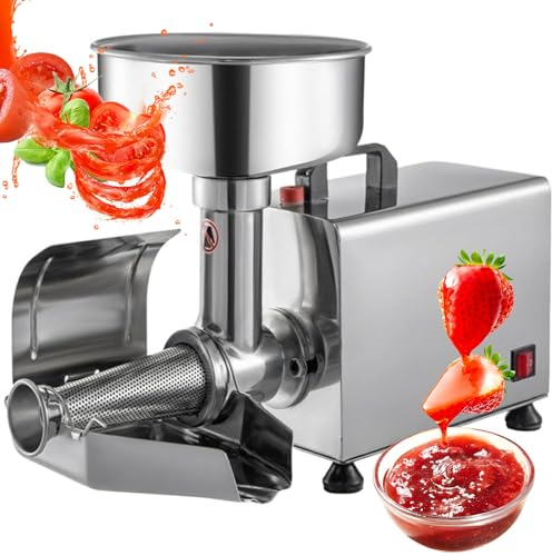 HENGCMM Passapomodoro Elettrico Multifunzione Macchina per la Salsa di Pomodoro da 450 W, Colino per Alimenti e Macchina per Salse, Macinino Alimentare Domestico di Grado Commerciale,220V