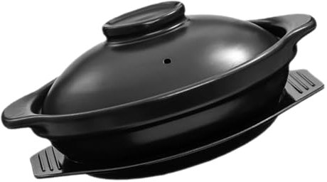 IMIKEYA Ceramic Casserole Pot for Cooking Korean Style Claypot Casserole for Braising and Stewing Kitchen Essentials