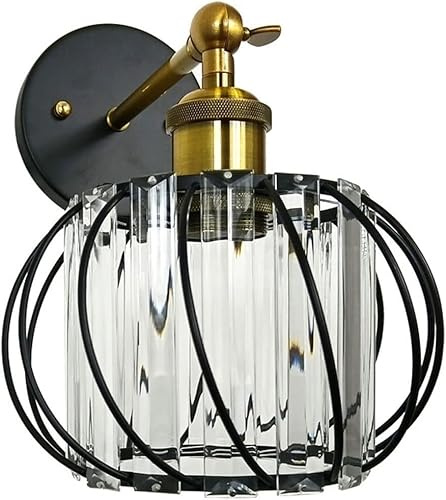 Luces De Antorcha Montadas En La Pared, Aplique De Hierro, Moda, Creatividad, Luz, Pantalla De Cristal, Accesorio De Pared, Lava E27, Adecuado for Dormitorio, T, Sala De Estudio, Pasillo, Lámparas Dec
