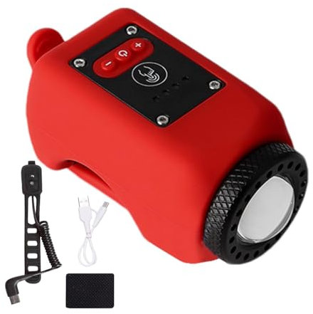 Clacson elettronico per bici, campanello d'allarme per anello manubrio ciclismo | Design impermeabile per clacson per bici da 110 dB | Campanello elettronico multifunzionale con ricarica USB per mount