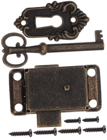 jojofuny Antikes Schloss-Set Für Schubladen 1 Set Klassisches Schrankschloss Mit Schlüssel Ideal Für Schmuckkästchen Und Möbel Einfache Installation