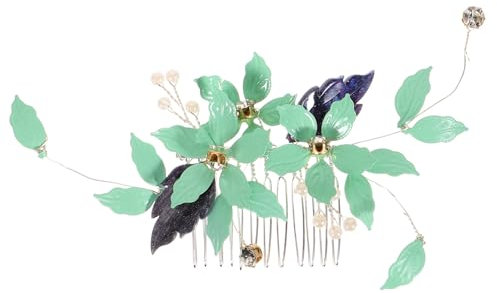 Ipetboom Perlenblatt Haarkamm Mittel Blattdesign Haarkamm Mit Blättern Für Hochzeit Brauthaarschmuck Eleganter Mit Perlen Für Besondere Anlässe