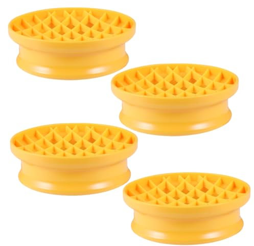 Cabilock Cottura Semplificata Set Di 4 Teglie Antiaderenti Versatili Con Motivo Ananas Facili Da Pulire Gialle
