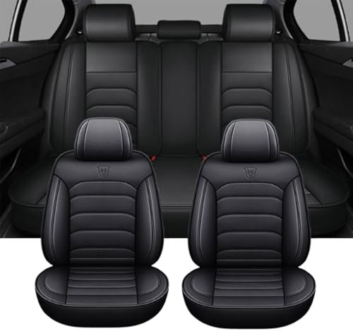 YXUO Autositzbezüge für New 𝖧𝗒𝗎𝗇𝖽𝖺𝗂 Tucson 2024 Sitzbezüge Auto Leder Set Komplettset Autositzschoner Sitzbezüge Vorne und Hinten 5 Stück Set Auto-Sitzschoner