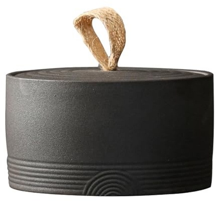 ASIAD Keramik Vorratsdosen mit Deckel Luftdicht, Küche Vintage Teedose Kaffeedose Behälter Vorratsbehälter mit Deckel für Tee, Zucker, Kaffee, Bohnen, Nüsse, Gewürze, Süßwaren,2