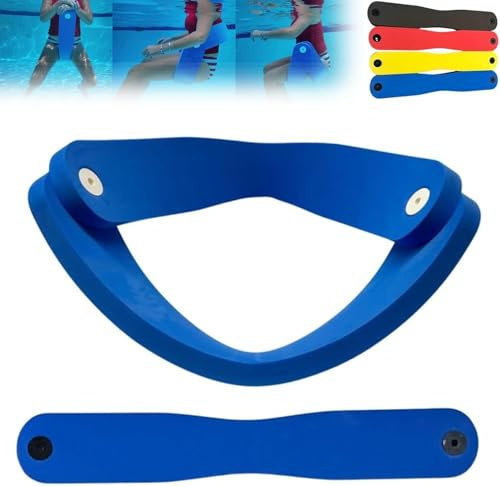 Zyzzephyr Grand Floats Float-N-Fold Wasserstuhl, Wasserliege, 3-In-1 Faltbarer Nicht Aufblasbarer Schaumstoff-Schwimmliegestuhl, Stabile Schwimmnudeln-FloßSitze Zum Sitzen Im Wasserschwimmen (Blue,L)