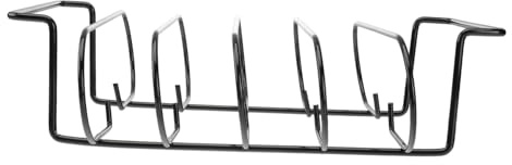 IWOWHERO Rib Grilling Shelf in Resistente Supporto per Costine BBQ Non Stick Accessorio Barbecue per Grigliate Outdoor Facile da Usare e Portatile per Famiglia e