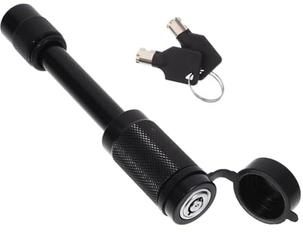 Cabilock Candado Antirrobo para Enganche de Remolque Negro Cerradura Reemplazo Fácil Instalación Seguro para Coches Camiones y Yates Protección Carga Remolque