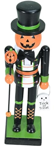 TAIZhiChen Decorazione natalizia per la statuina dello Schiaccianoci di Halloween, soldato dello Schiaccianoci di Natale per bomboniere, Zucca