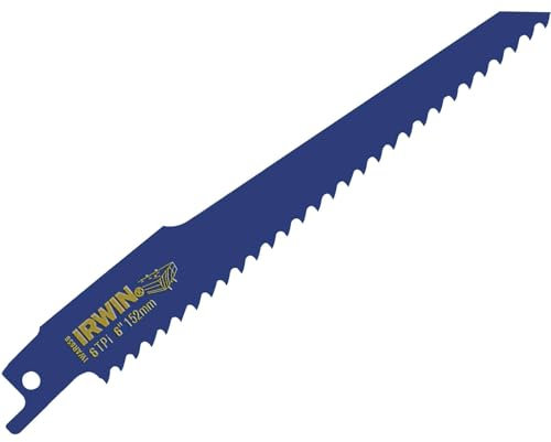 Irwin 10504155 Sabre Saw Blades Nail Embeded Wood Cut (Pack of 5)