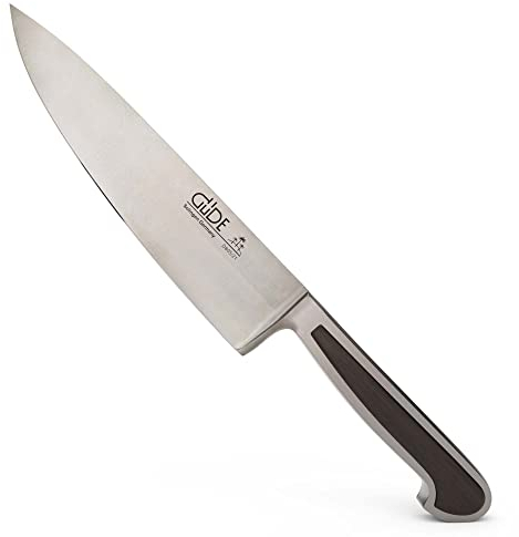 GÜDE Solingen - Kochmesser geschmiedet, 21 cm, Grenadill, DELTA, Küchenmesser, Handmade Germany, Braun