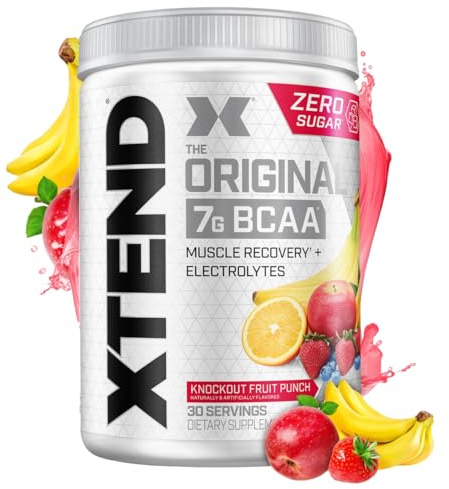 Xtend Original BCAA Powder 7g BCAA and 2.5g L-Glutamine, Sugar Free Post Workout Muscle Recovery Drink with Amino Acids for Men & Women, 30 Servings
