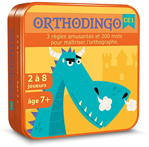 Asmodee Aritma - ORTHODINGO CE1 - Jeu de Société Éducatif 7 Ans