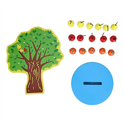 Fdit Holz Magnetische Obst Apfelbaum DIY Rolle Spielen Spielzeug für Kinder Kinder Kleinkinder Pädagogische Geschenke