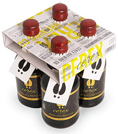 CEREX- Pack 4 Cervezas Artesanas Españolas– Cerveza de Andares (IPA Jamón Ibérico) – Cervezas de 33cl - Mejor Cerveza Artesanal de España PremiosWorld Beer Awards 2017 – Pack Regalo