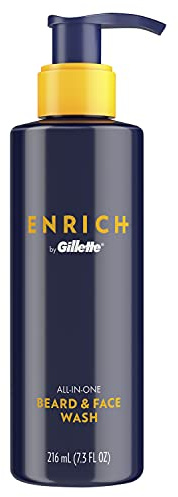 Gillette Enrich Beard & Face Wash for Men - 7.3 fl oz