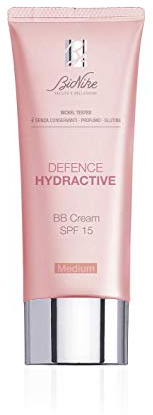 Bionike Defence Hydractive - BB Cream Medium per Pelli Sensibili e Intolleranti, Idrata e Protegge Senza Appesantire, Dona Luminosità al Viso, Uniforma con un Effetto Naturale, 40 ml